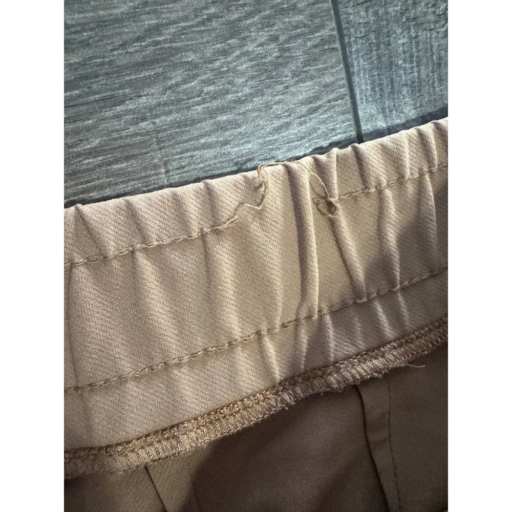 Lane‎ Bryant Womens Size 22 Beige Ankle Pants Elastic Waist Pull On